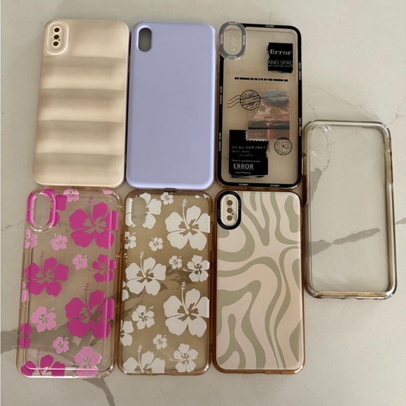seven ‘iphone XS max’ phone cases - amazon, otterbox, and shein - Picture 1 of 8